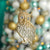 Clear and Gold Owl Decoration