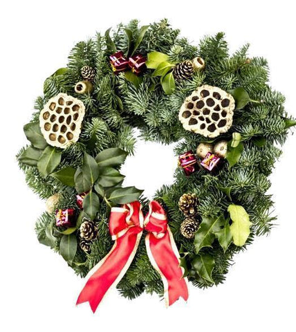 10 inch Decorated Christmas Wreath