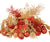 8ft Deluxe Christmas Tree Decoration Set in Red and Gold from Pines and Needles