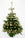 Festive Decorated Christmas Tree from Pines and Needles in Gold Ribbon