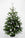 Festive Decorated Christmas Tree from Pines and Needles in Silver and White