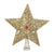 Gisela Graham Gold Tree Topper with Red Jewel