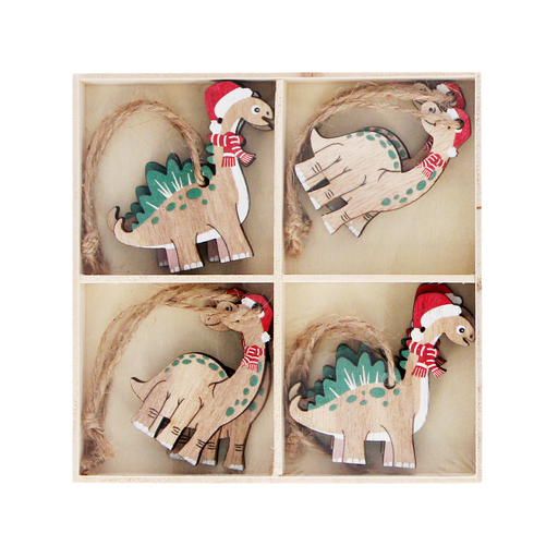 Buy Gisela Graham Wooden Long Necked Dinosaur Decorations from Pines and Needles