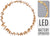 Gold Eucalyptus Ring LED Light 40cm