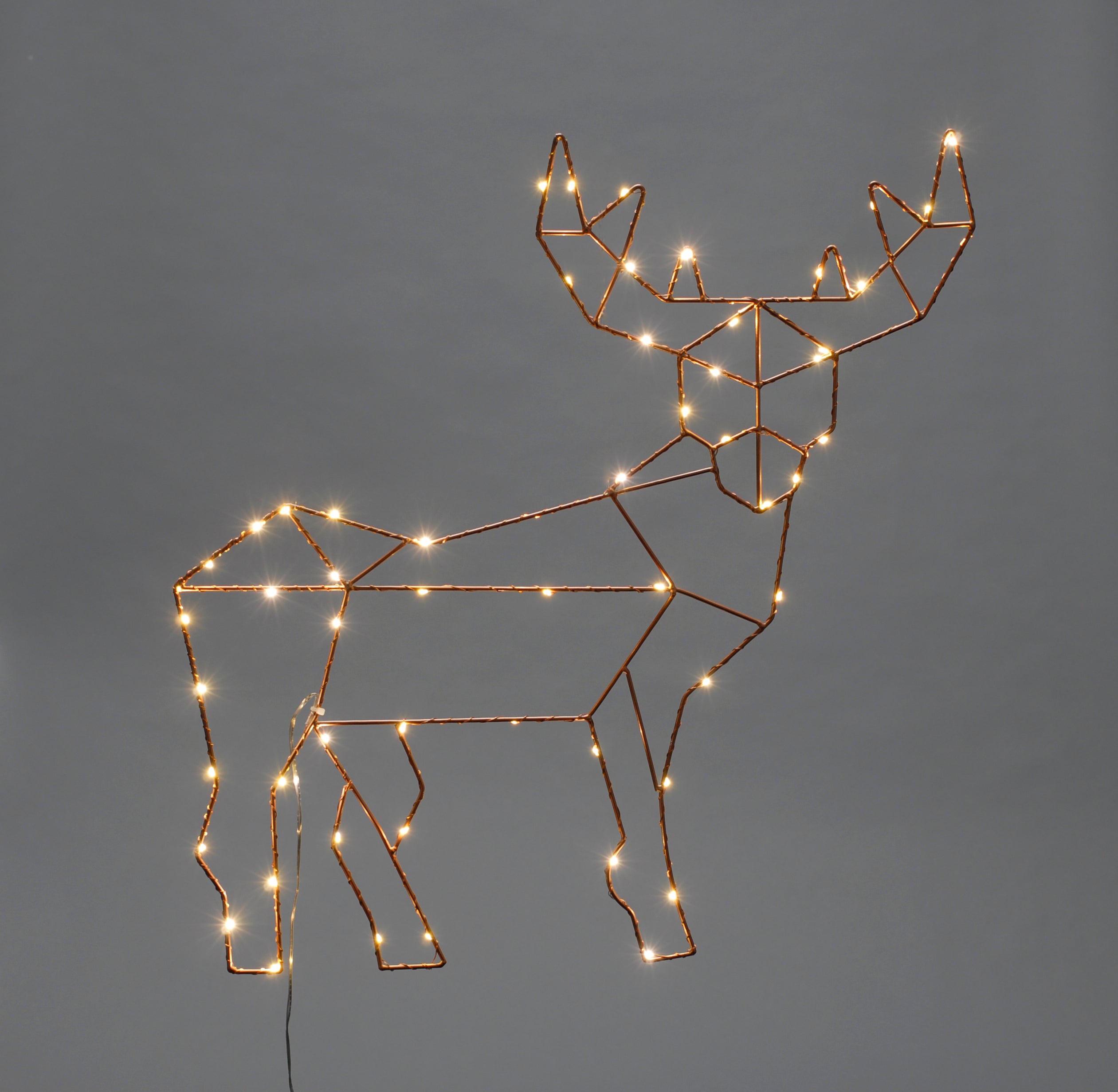 Lit Dewdrop Reindeer Silhouette 60cm