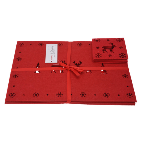 Reindeer Placemats and Coasters