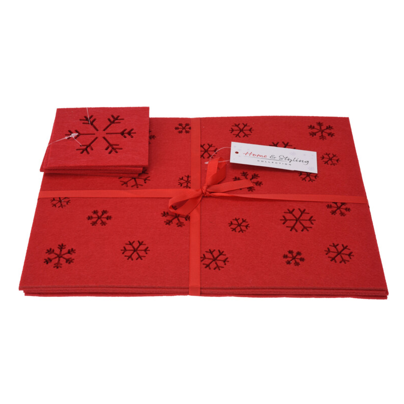 Snowflake Placemats and Coasters