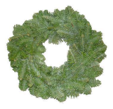 Plain Real Christmas Wreath, 14inch, from Pines and Needles