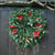 Red Floral Real Christmas Wreath, 14inch, from Pines and Needles