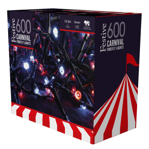 600 Firefly Carnival Christmas Lights from Pines and Needles