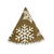 Brown with White Snowflakes Christmas Rug