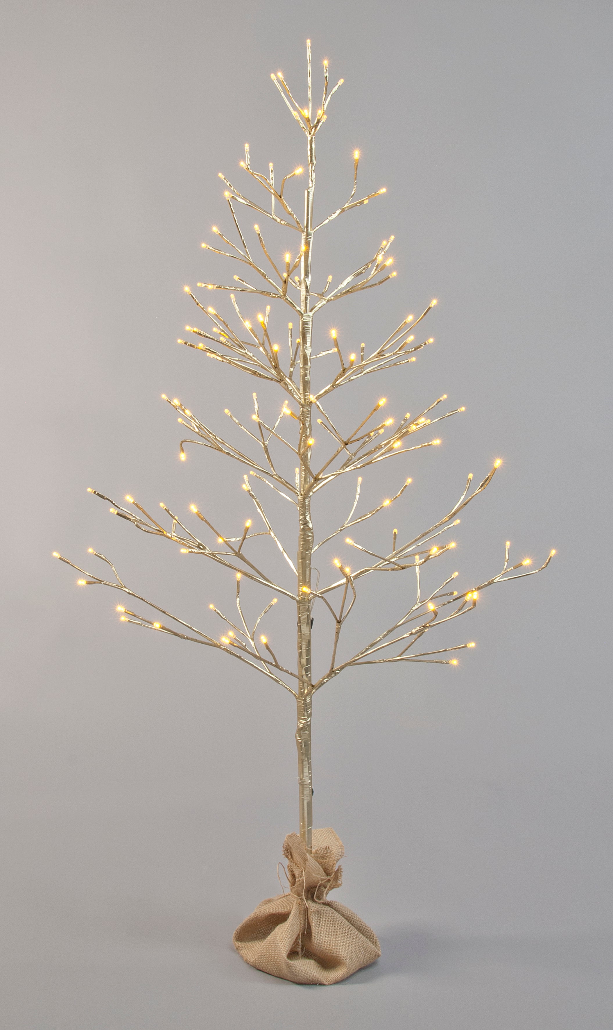 Champagne LED Twig Tree, 120cm