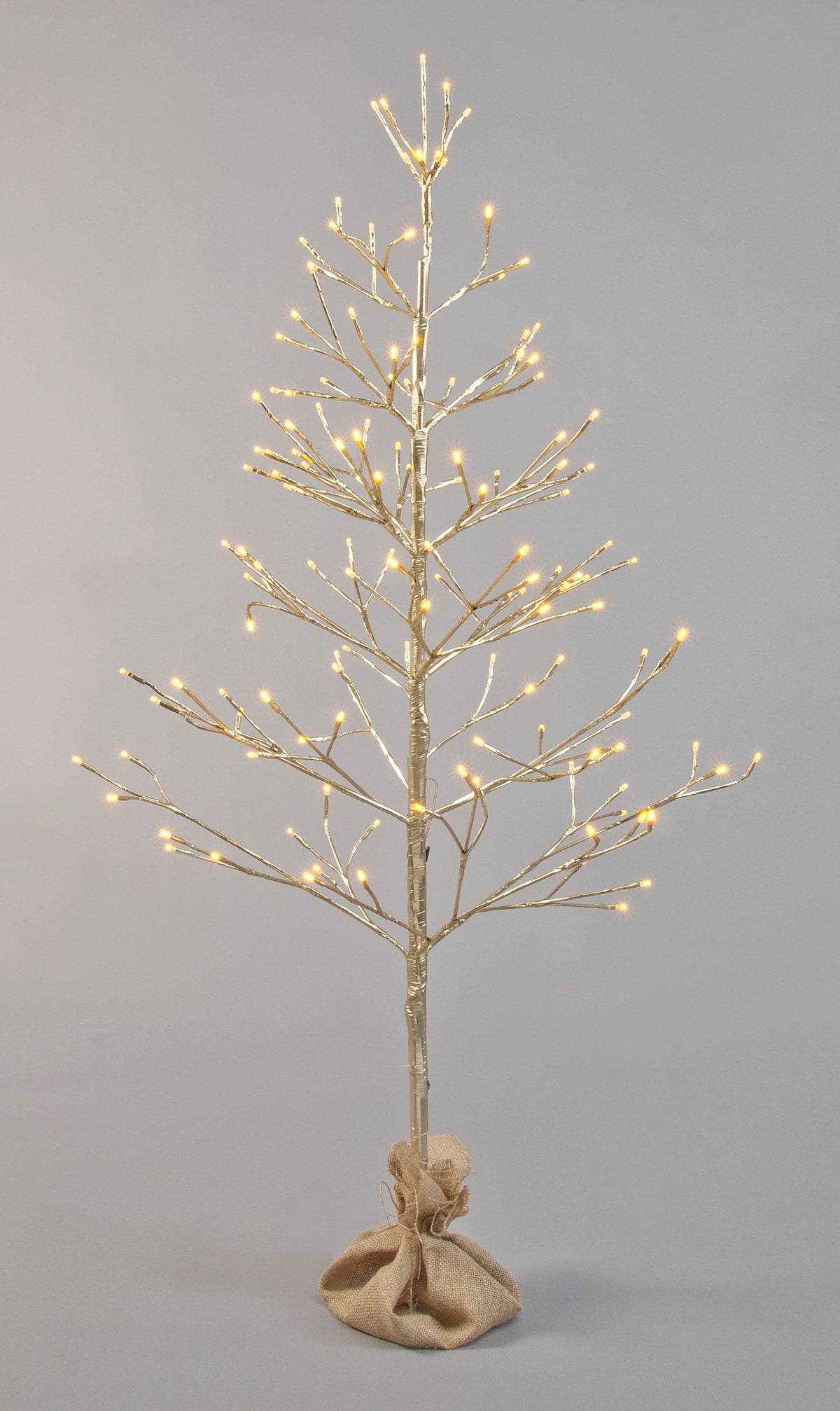 Champagne LED Twig Tree, 120cm | Pines and Needles