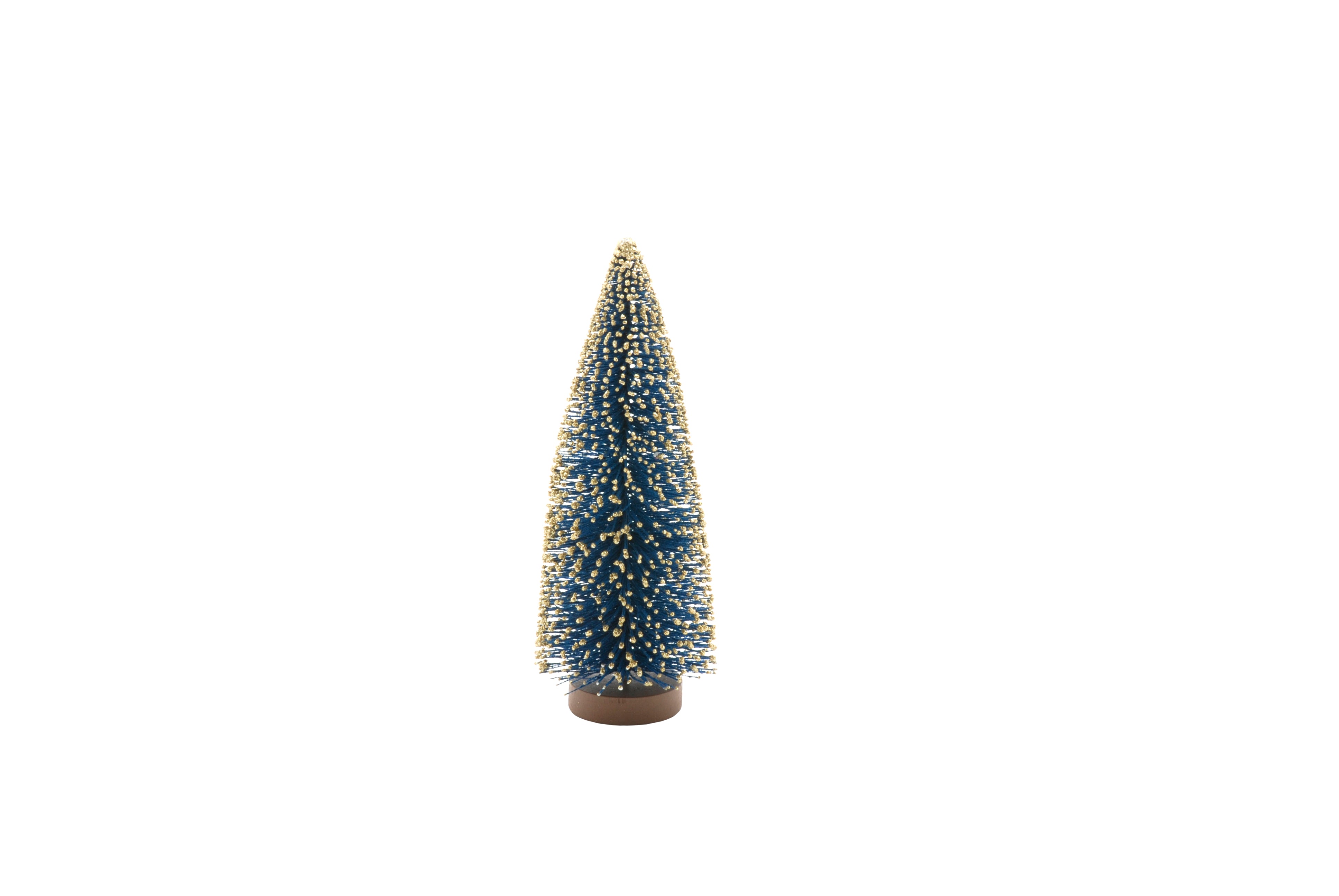 Dark Blue Bristle Christmas Tree, 25cm