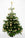 Festive Decorated Christmas Tree from Pines and Needles in Gold