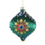 Gisela Graham Green Fabric Bauble with Jewels