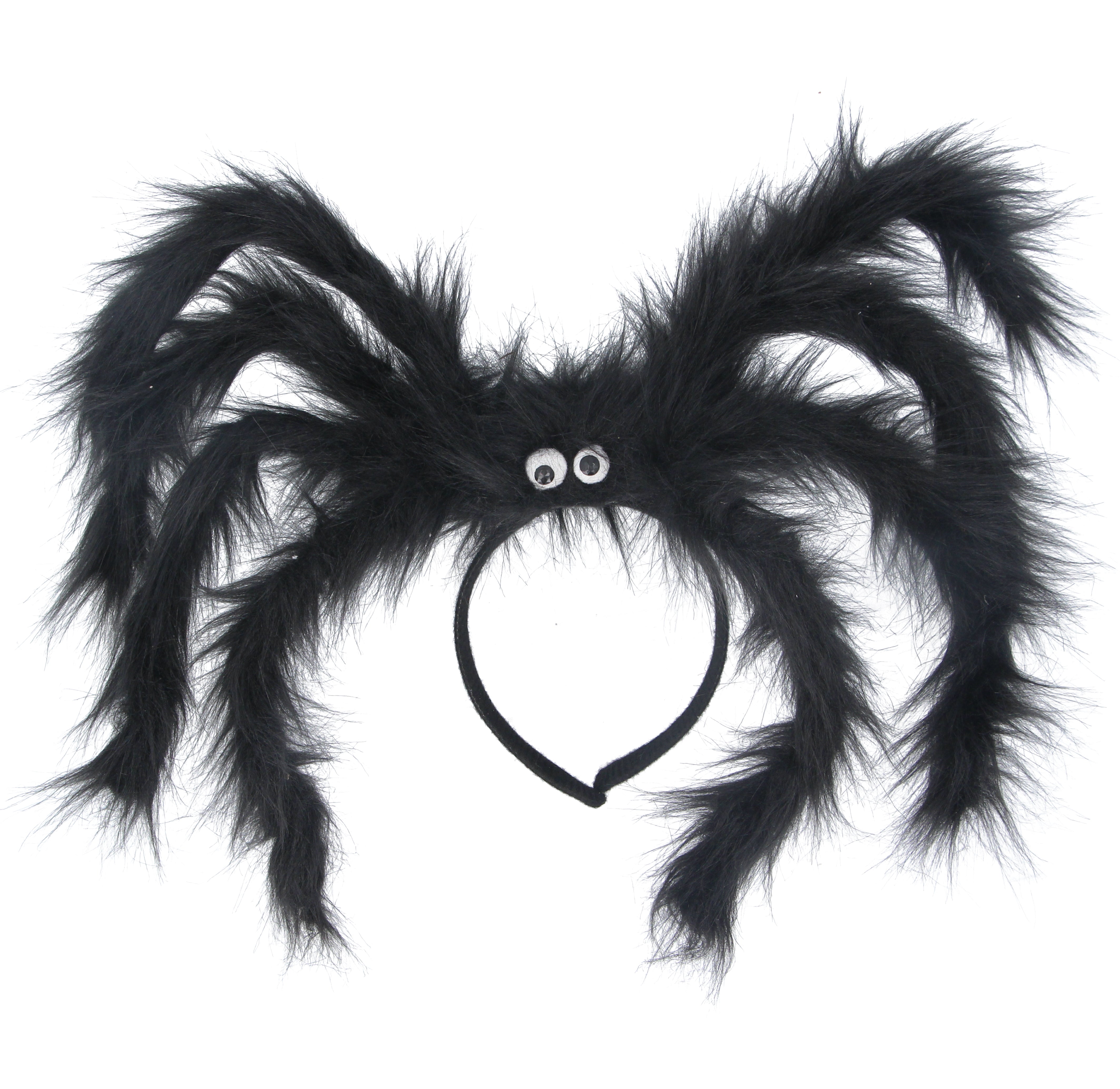 Gisela Graham Large Black Faux Fur Spider Hairband
