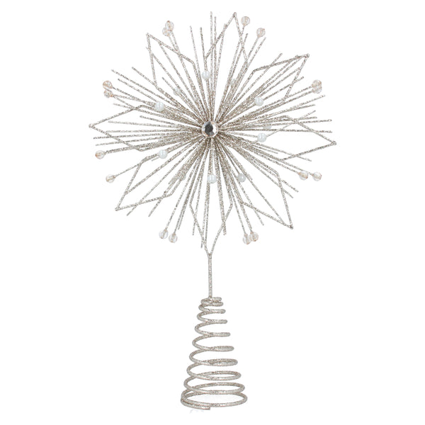 Gisela Graham Pale Gold Star Tree Topper Pines and Needles