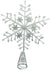 Gisela Graham Silver Snowflake Tree Topper from Pines and Needles