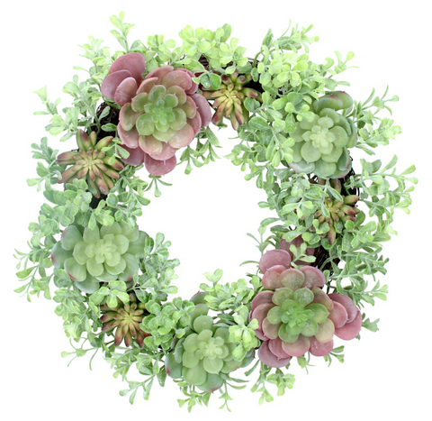 Gisela Graham Succulent Wreath
