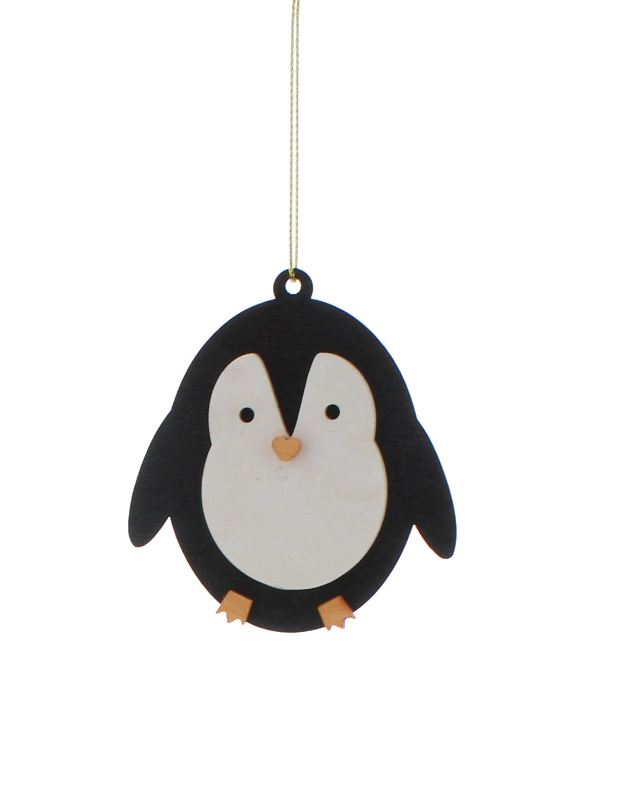 Laser Cut Wooden Penguin Christmas Decoration