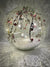 Crackle Effect Ball with Berries, Twigs and Snow, 20cm from Pines and Needles