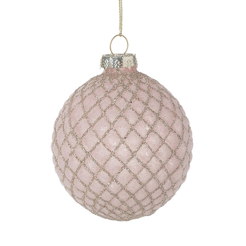 Pink Bauble with Gold Detail