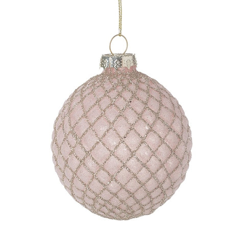 Pink Bauble with Gold Detail