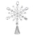 Silver Jewel Snowflake Tree Topper