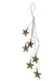 Gold Six Star Garland, 44cm