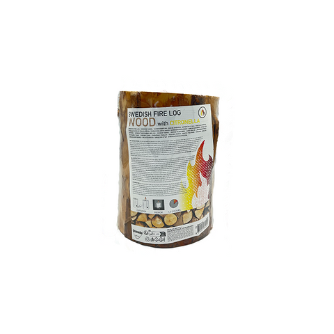 Wood Log Candle with Citronella | Pines and Needles