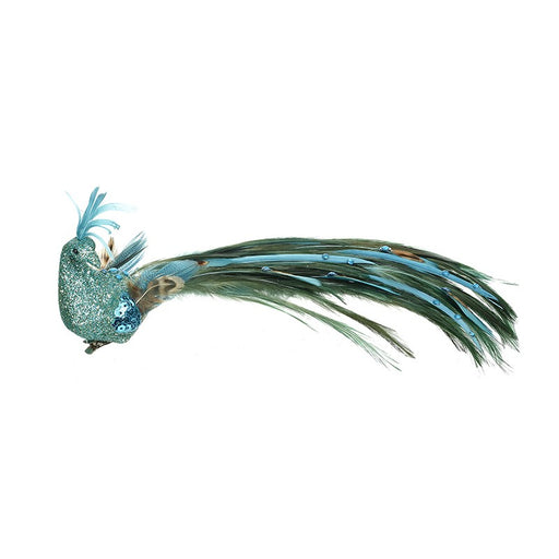 Buy Turquoise Bird With Long Feathered Tail from Pines and Needles